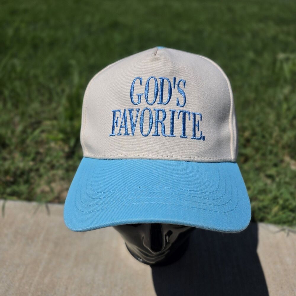 NEW! God's Favorite Baseball Cap Hat Christian Merch Church Sunday